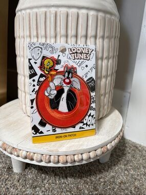 Looney Tunes Sylvester & Tweety Iron-On Patch - Red/Black/Yellow